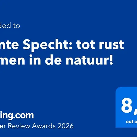 Hébergement de vacances Bonte Specht: Tot Rust Komen In De Natuur!